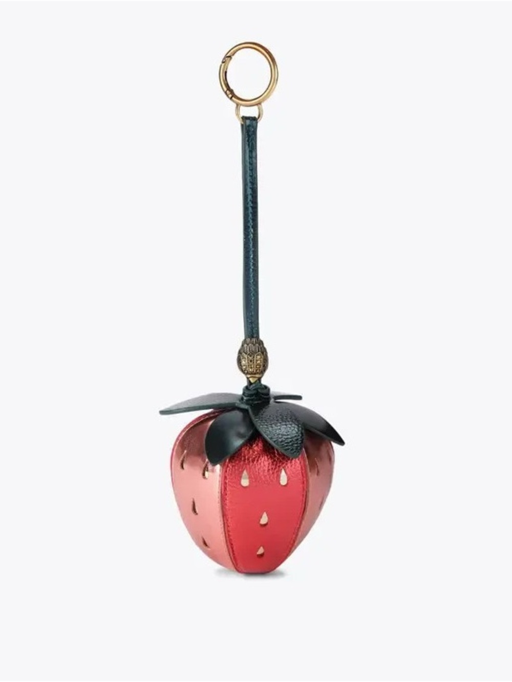 Kurt Geiger NWT Red Strawberry Leather Key & Bag Charm
